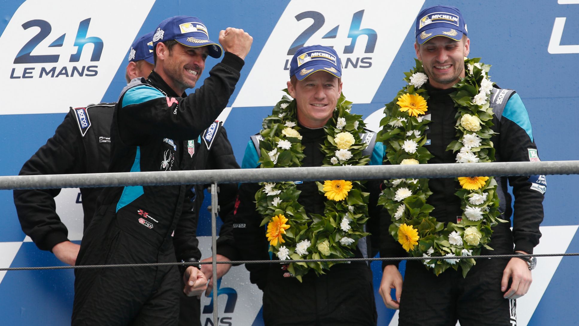 Dempsey Proton Racing: Patrick Dempsey, Patrick Long, Marco Seefried (l-r)