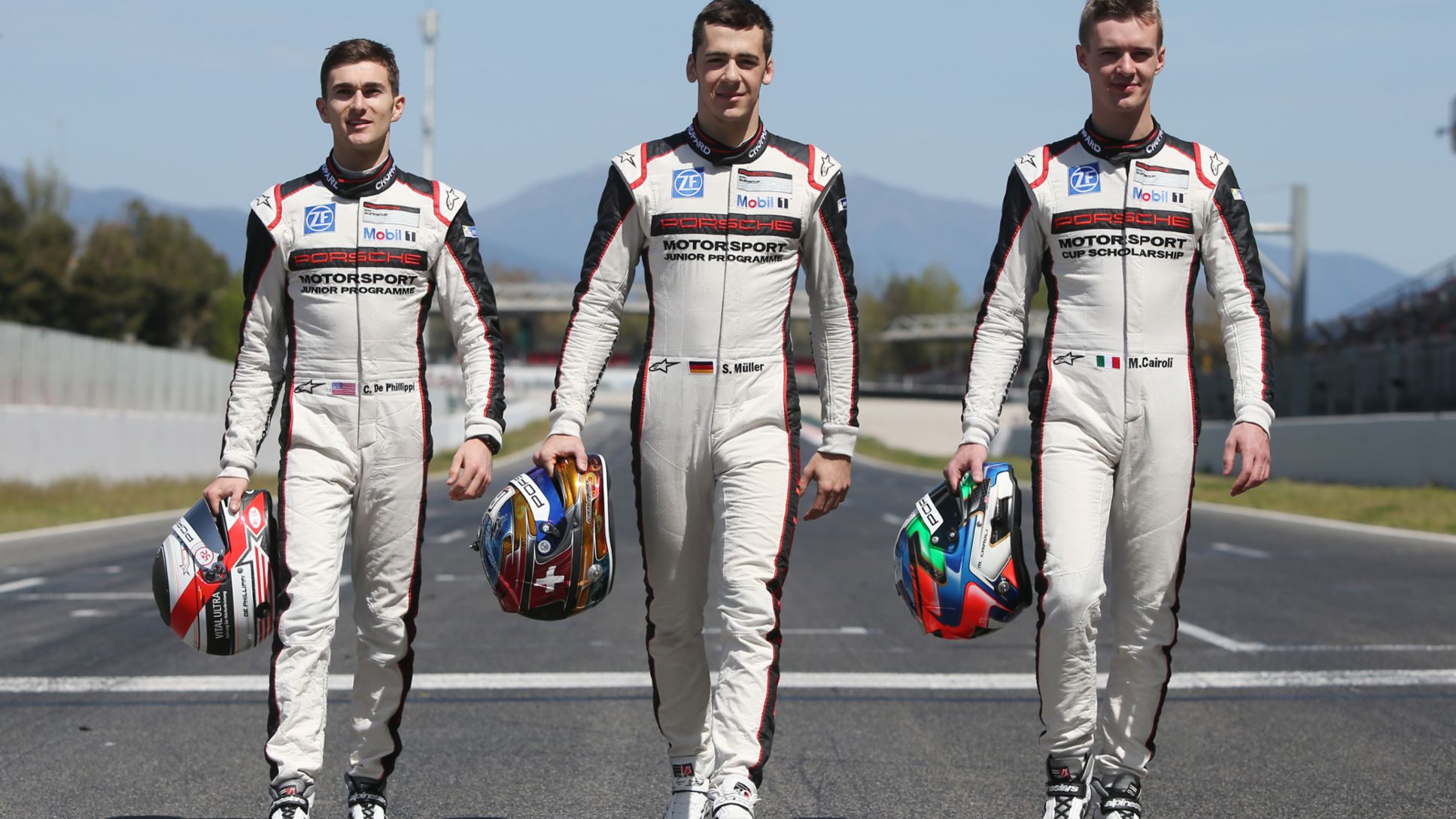 Porsche Juniors 2015: Connor de Phillippi (USA), Sven Müller (D), Matteo Cairoli (I)