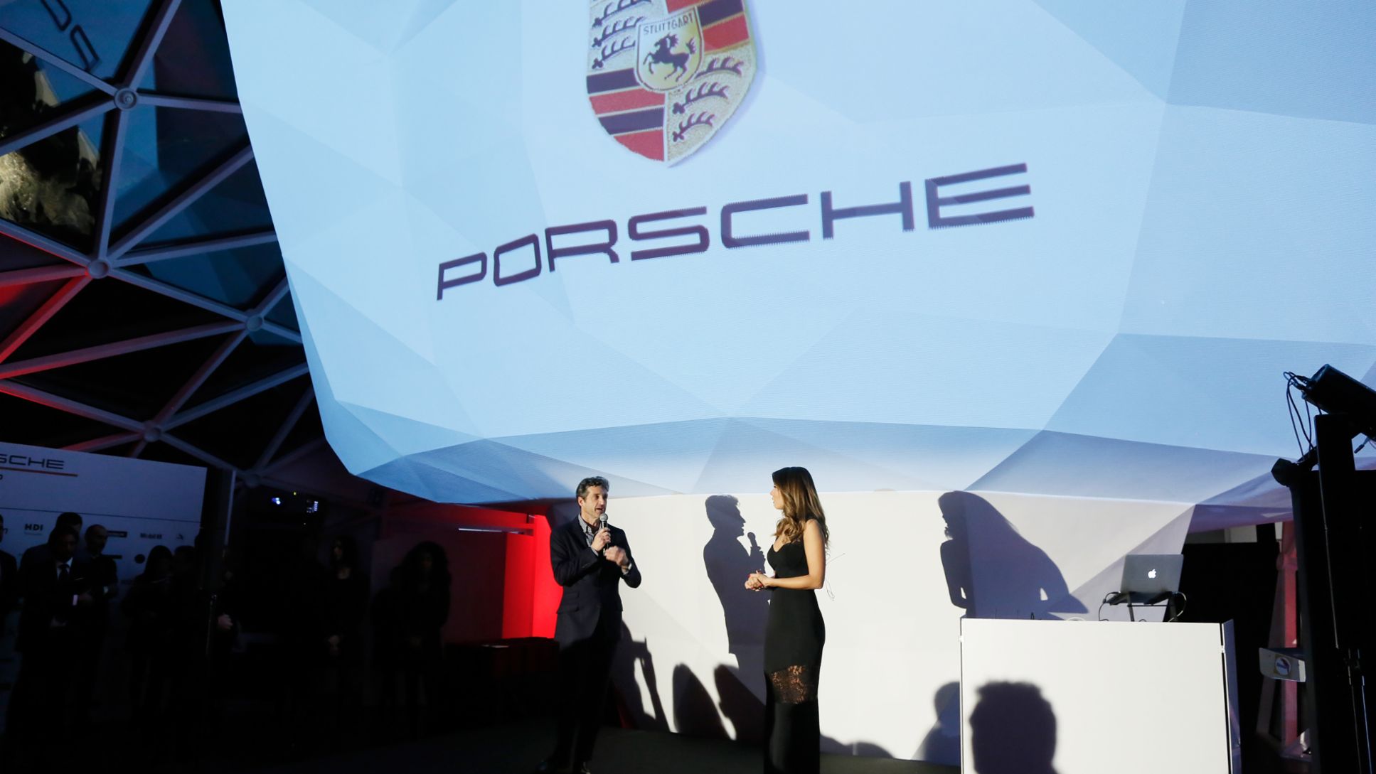 Sul palco: Patrick Dempsey e Federica Masolin