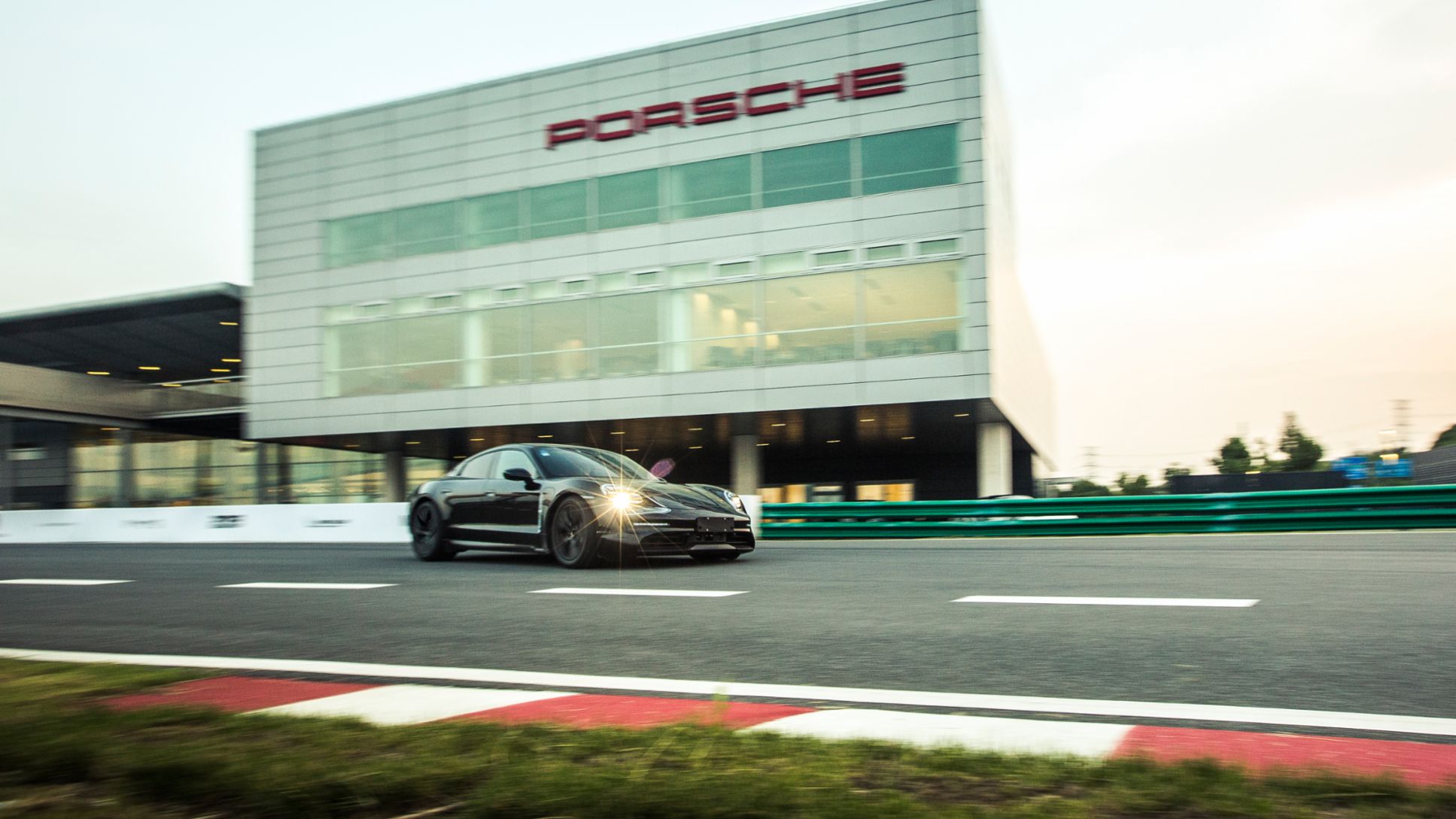 Porsche Taycan prototype at the PEC in Shanghai