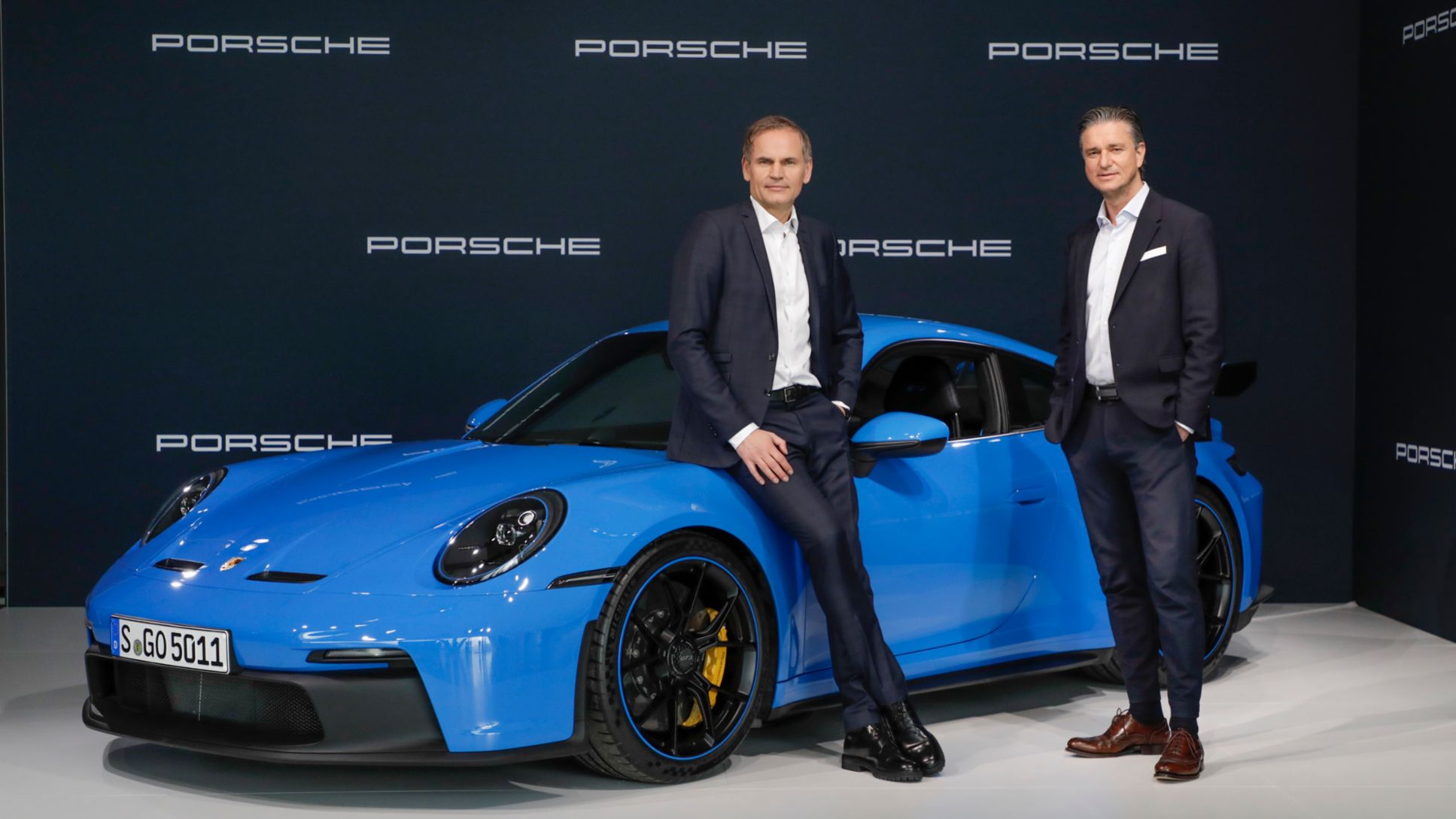 Oliver Blume, presidente del Consiglio di Amministrazione di Porsche AG e Lutz Meschke, vicepresidente del Consiglio di Amministrazione e responsabile delle aree Finance e IT di Porsche AG