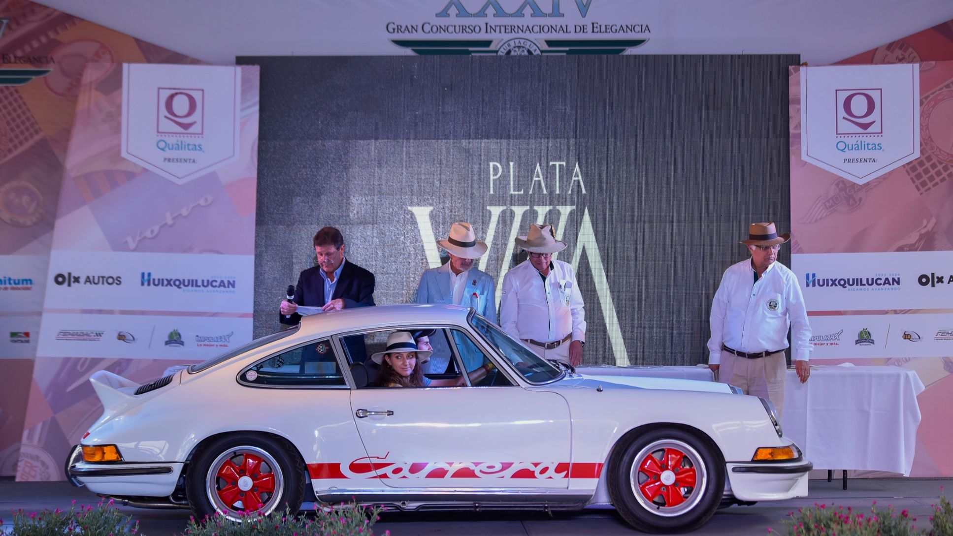 Porsche 911 Carrera RS 2.7 ganador del premio "Copa Vintage", Gran Concurso Internacional de Elegancia, Porsche México