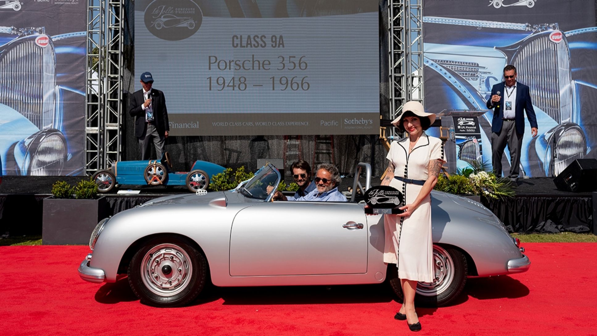 Porsche 356 Speedster Carrera GT de 1958 ganó su categoría en el Concours d’Elegance de La Jolla de 2022.