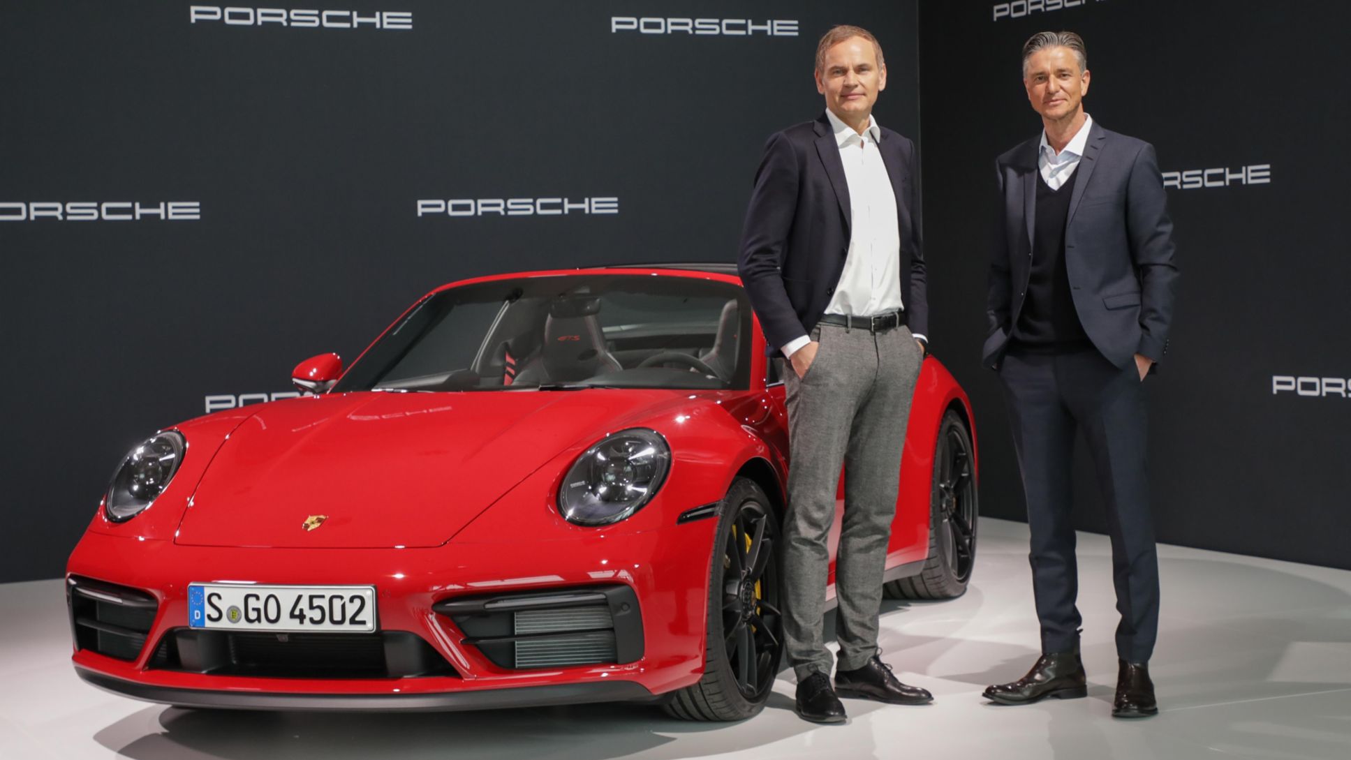 Spokojení a optimističtí: Oliver Blume a Lutz Meschke ze společnosti Porsche.