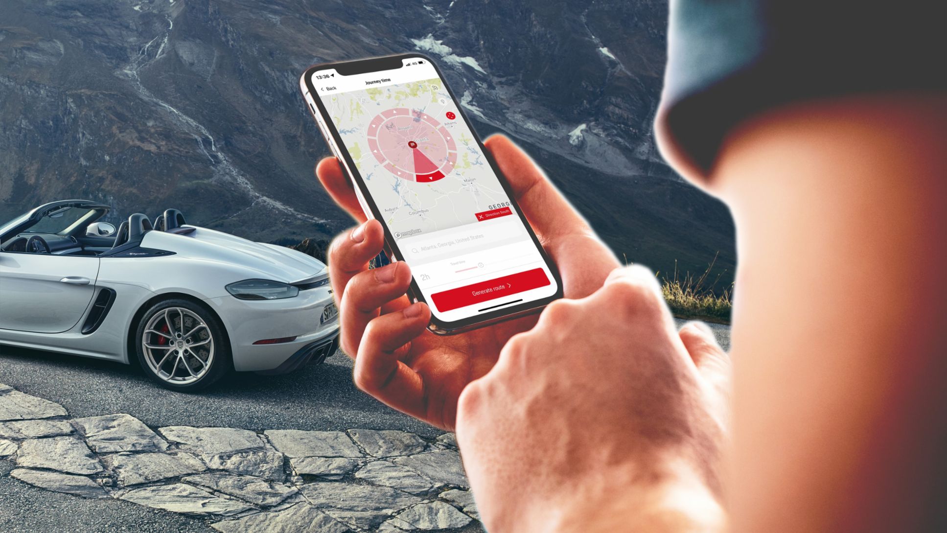 Con pochi clic nell’app ROADS by Porsche gli appassionati della guida trovano i propri itinerari da sogno