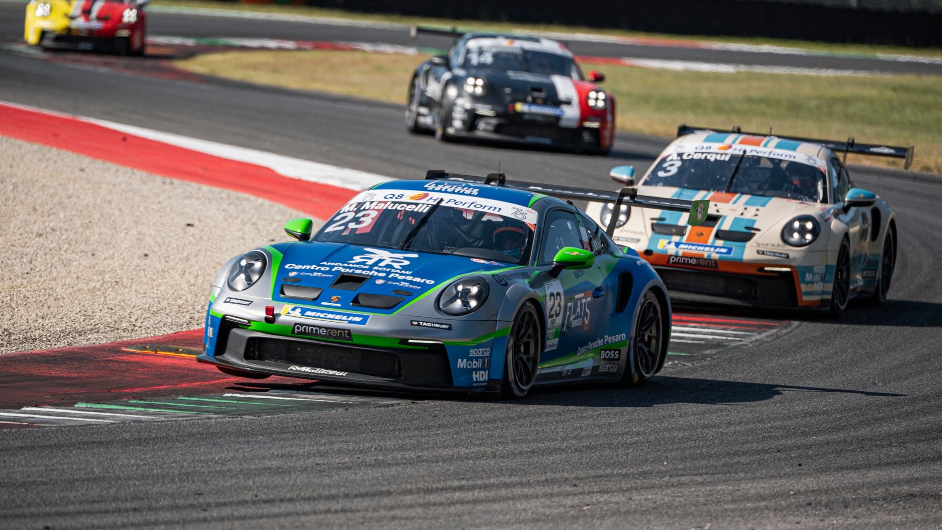 Porsche Carrera Cup Italia, Malucelli è il mattatore del sabato al Mugello