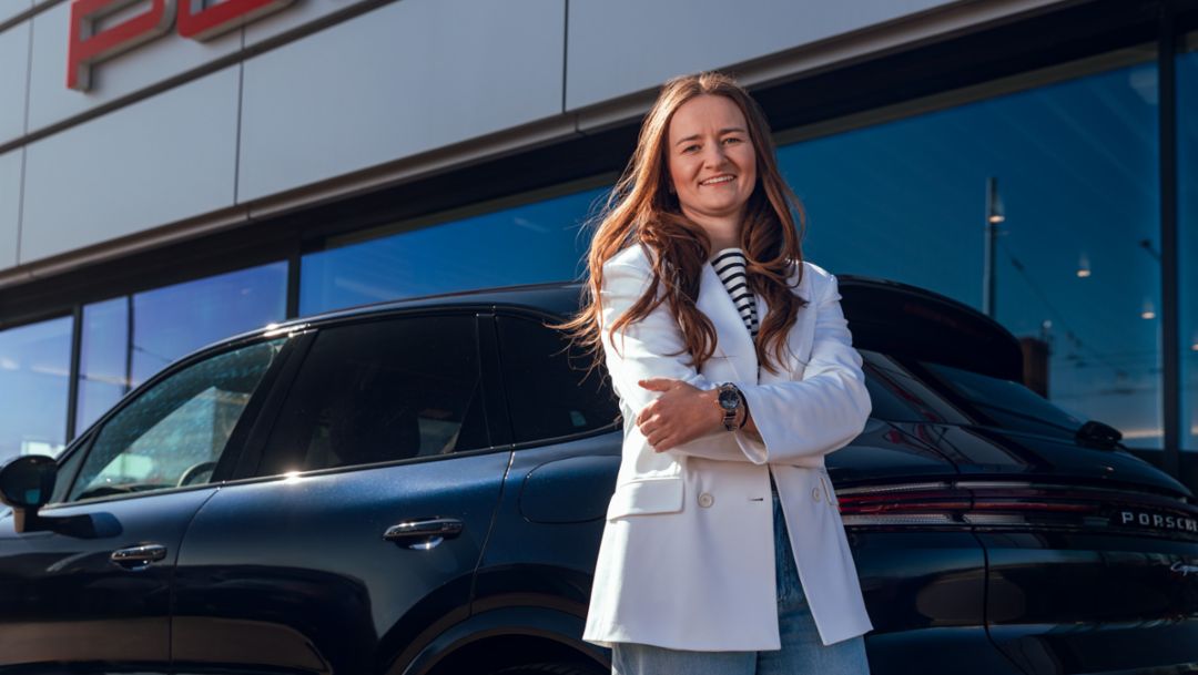Tenistka Barbora Krejčíková jezdí v novém Porsche Cayenne