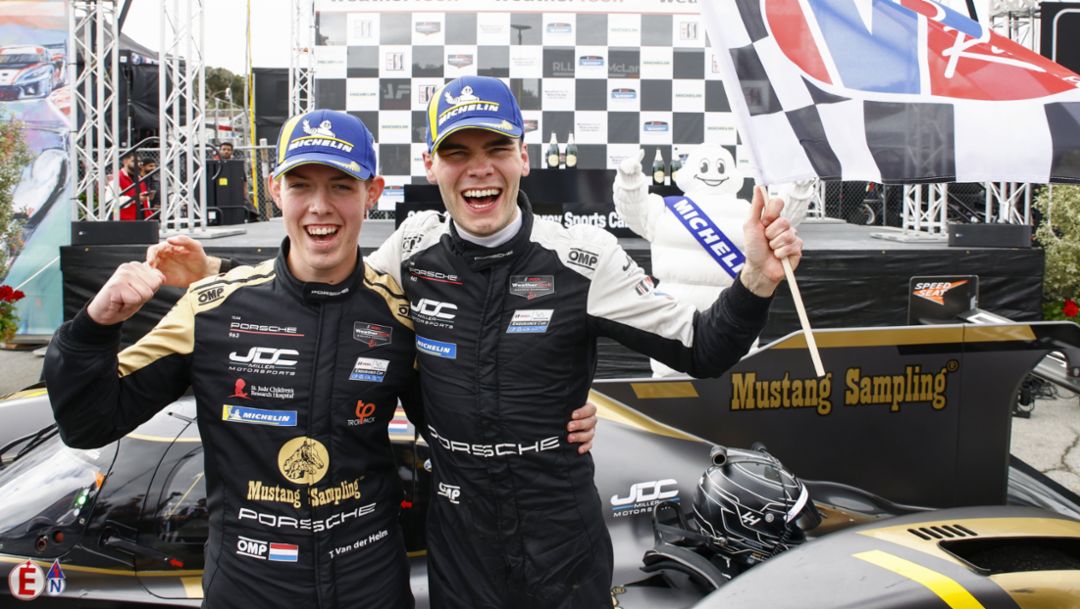 El equipo cliente de Porsche JDC-Miller MotorSports gana en Laguna Seca