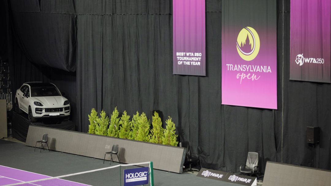 Porsche este pentru a treia oară mașina oficială a celui mai bun turneu WTA250 din lume - Transylvania Open
