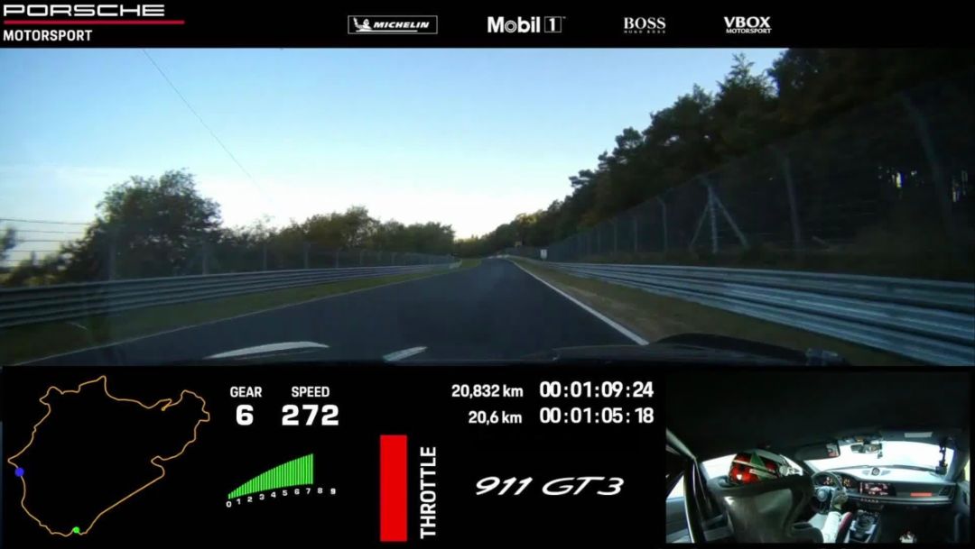 911 GT3, On-board clip, Nürburgring-Nordschleife, 2021, Porsche AG