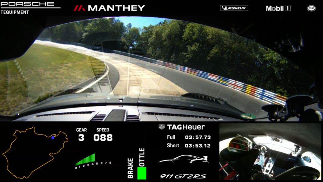 Vídeo onboard: el 911 GT2 RS con Kit Performance bate un récord en Nürburgring