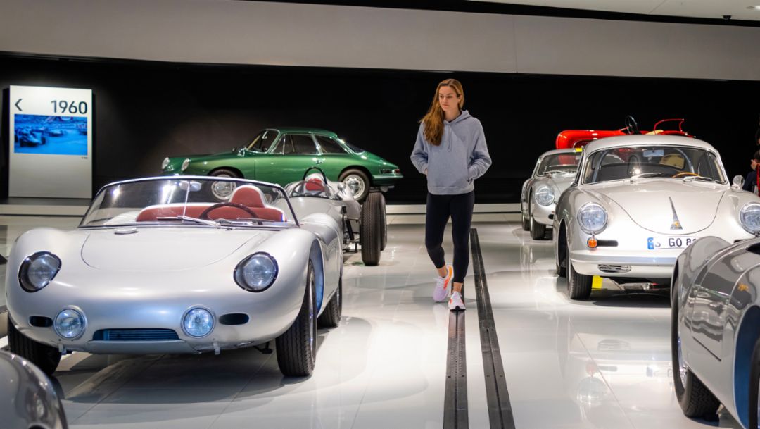 Maria Sakkari visits the Porsche Museum, Germany, 2022, Porsche AG