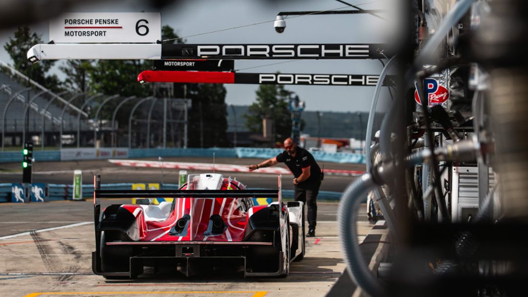 Nick Tandy (UK), Mathieu Jaminet (F), Porsche Penske Motorsport (#6), Porsche 963, IMSA WeatherTech SportsCar Championship, Race 6, Watkins Glen, 2024, Porsche AG
