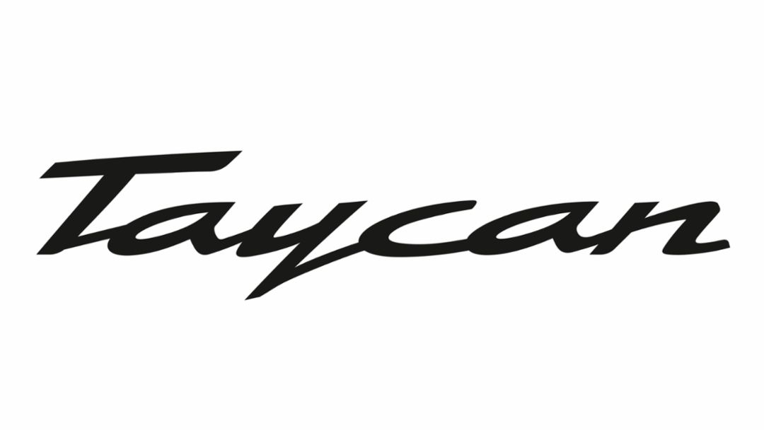 Taycan Schriftzug, Porsche AG