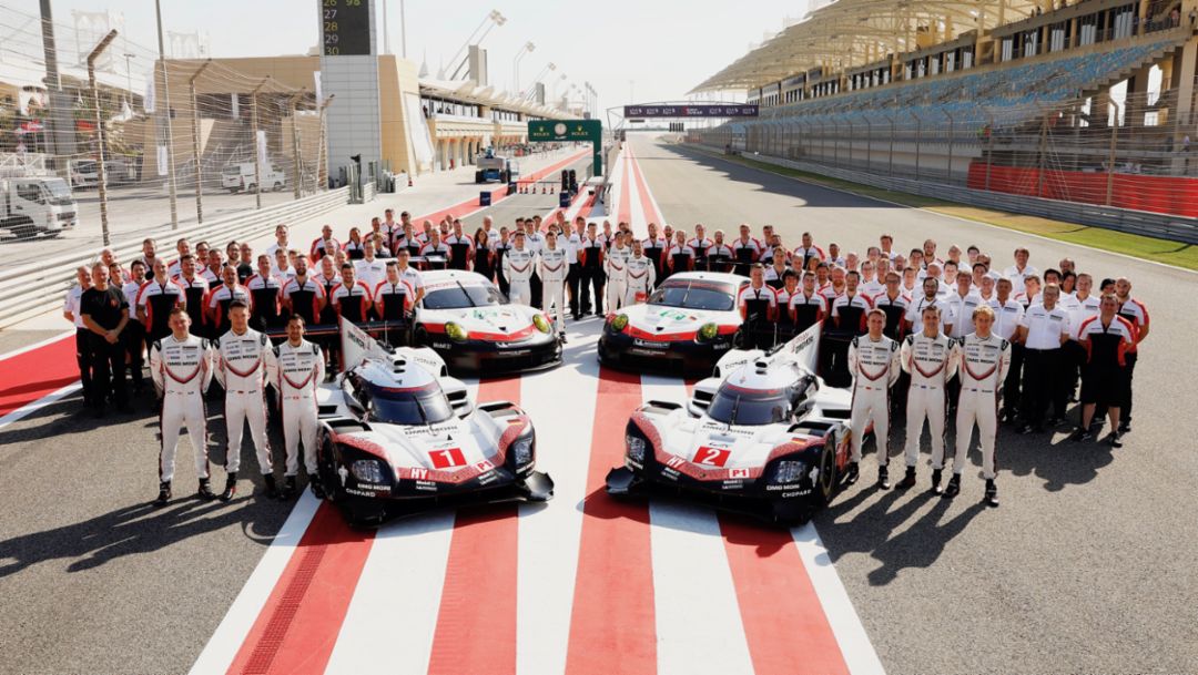 919 Hybrid, Porsche LMP Team, 911 RSR, Porsche GT Team, WEC, Bahrain, 2017, Porsche AG