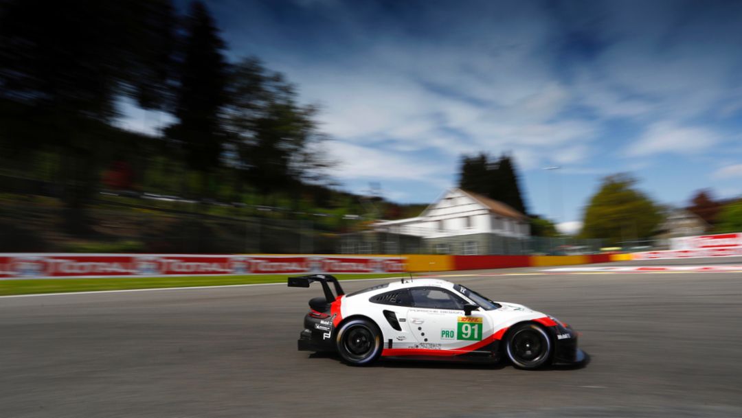 Porsche GT Team starts in Spa from second grid row