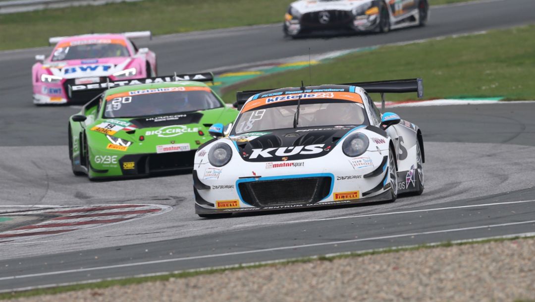 Fourth for the Porsche 911 GT3 R at the ADAC GT Masters season-opener