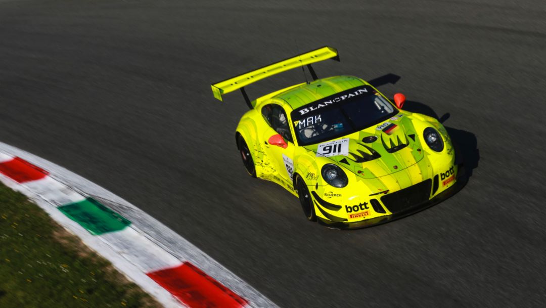 Difficult start to the season for the Porsche 911 GT3 R at Monza
