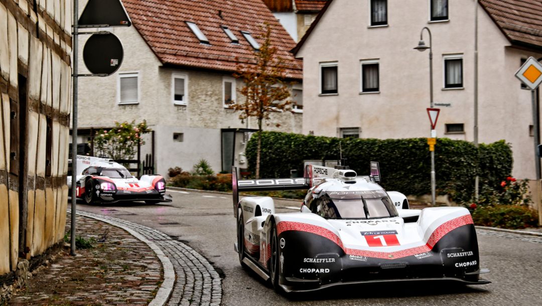 Three times Le Mans winning car on public roads in Germany