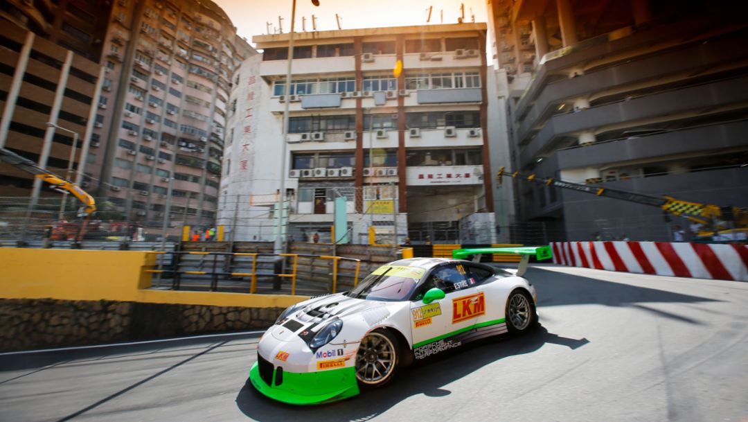 911 GT3 R, Qualifying, Team Manthey Racing, FIA GT World Cup, Macau/China, 2016, Porsche AG