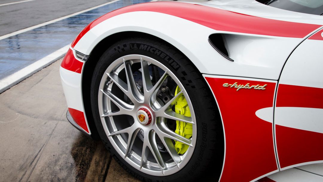 With the 918 Spyder in Monza