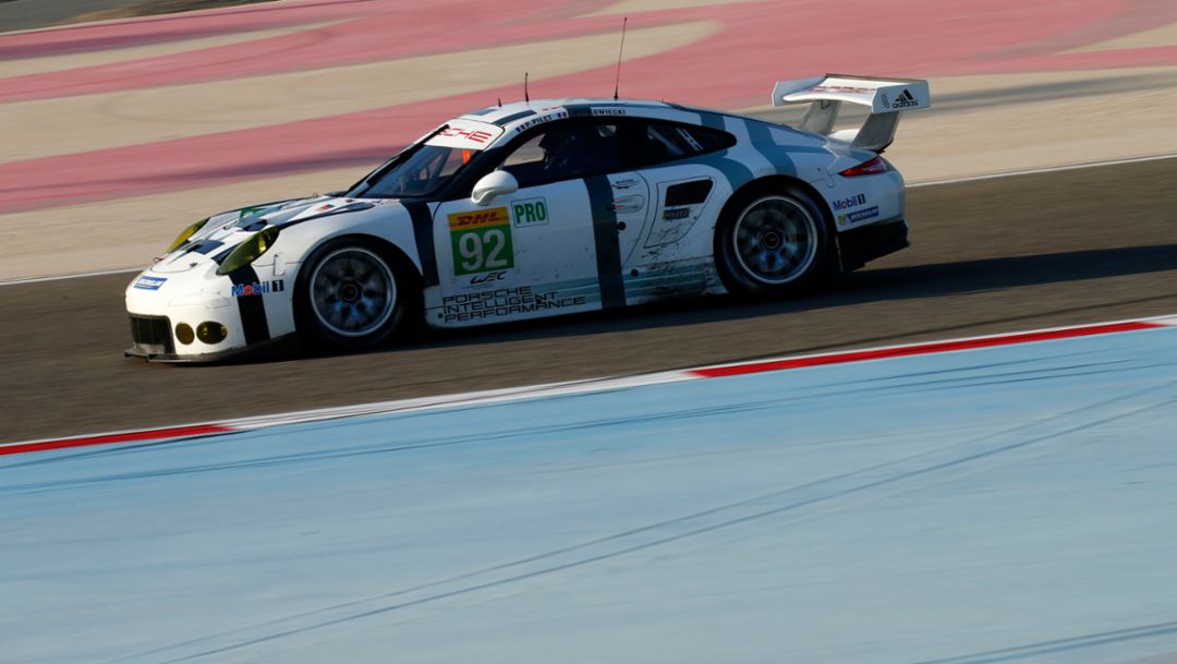 Porsche 911 RSR, Rookie test, WEC Bahrain, 2015, Porsche AG