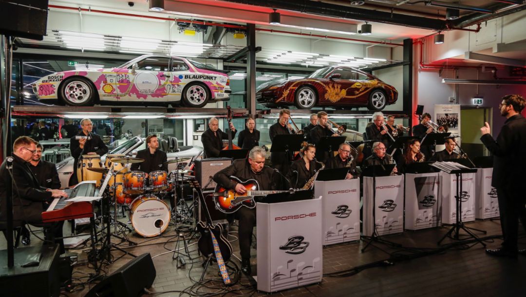 Porsche Big Band, Neujahrsempfang, Porsche Museum, 2018, Porsche AG