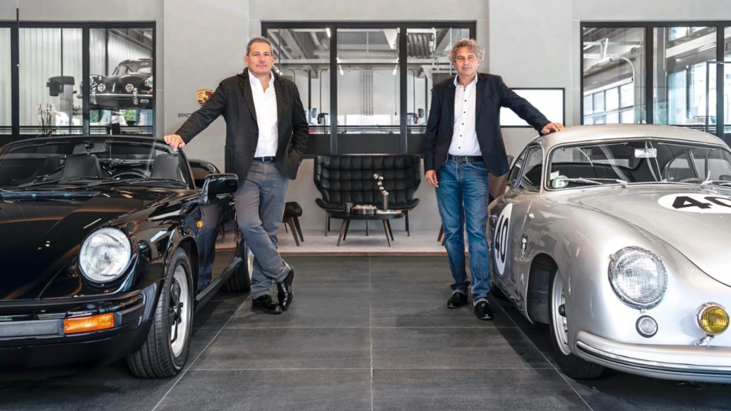 Guy Meyohas, Patrick Losch (l-r), 2021, Porsche AG