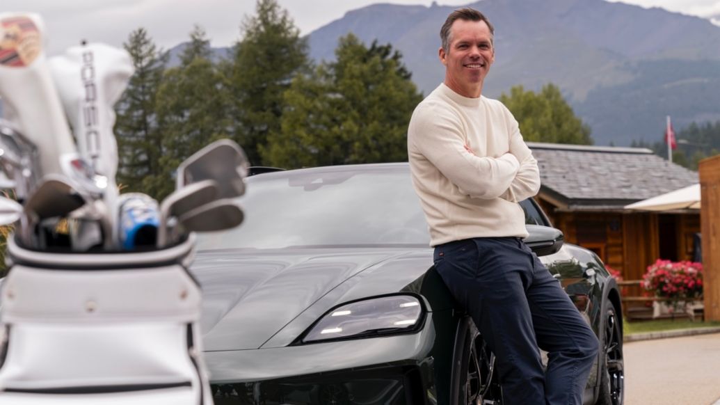Macan Turbo, Paul Casey, Omega European Masters, Crans-Montana, 2025, Porsche Schweiz AG