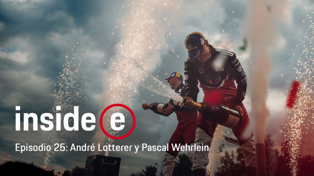 André Lotterer y Pascal Wehrlein, podcast "Inside E", Episodio 25, 2022, Porsche AG