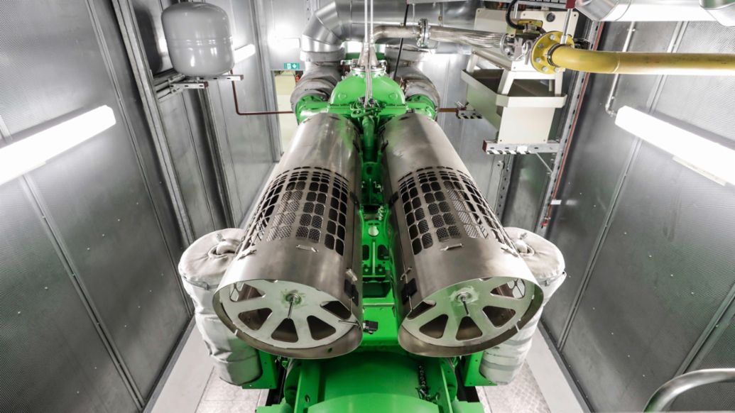 Planta de cogeneración, biogás, fábrica de Stuttgart-Zuffenhausen, 2022, Porsche AG