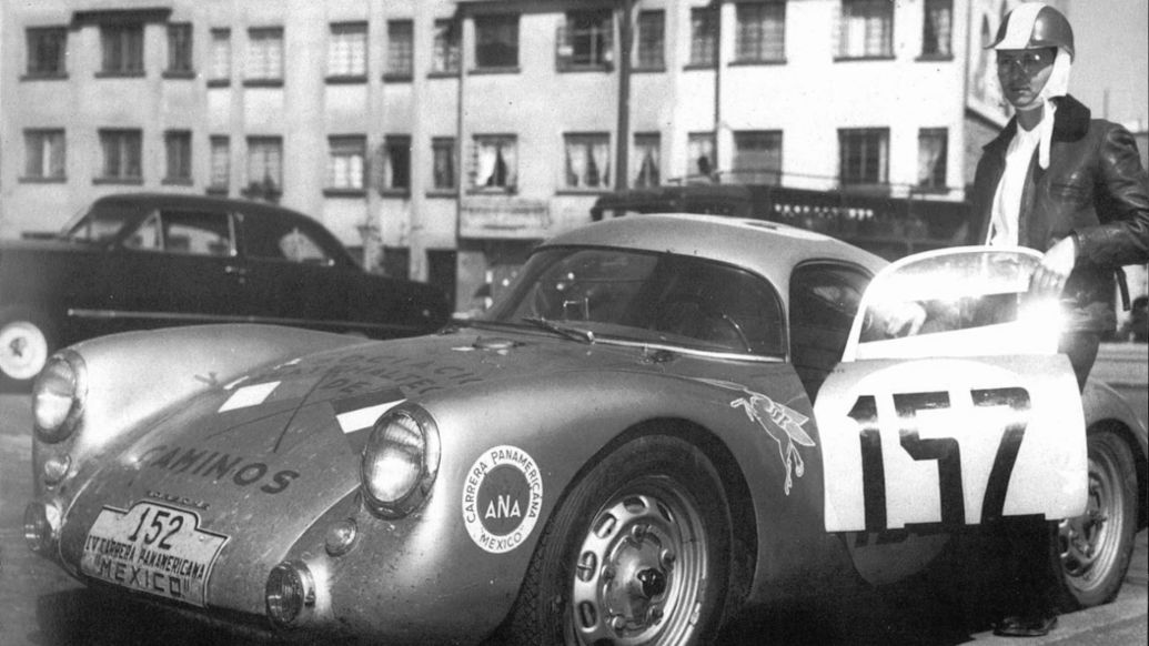 José Herrarte, Porsche 550 Coupé, Carrera Panamericana de 1953, 2023, Porsche AG