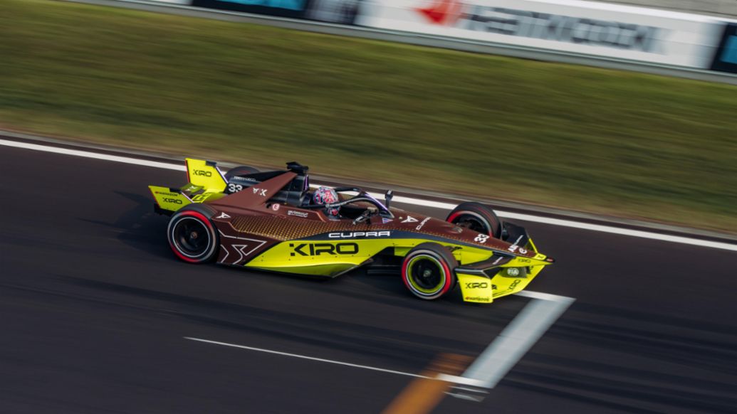 Dan Ticktum, Porsche 99X Electric (nº 33), Cupra Kiro, 1ª carrera del E-Prix de Shanghái, 2025, Porsche AG