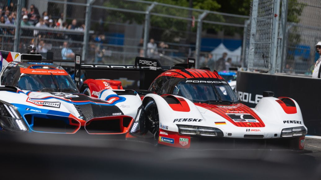 Porsche 963, Porsche Penske Motorsport (nº 7), Felipe Nasr (BRA), Nick Tandy (GB), Grand Prix de Detroit, campeonato IMSA, 2025, Porsche AG