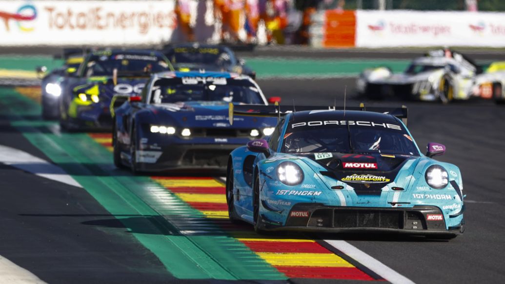Porsche 911 GT3 R, Manthey 1st Phorm (nº 92), Ryan Hardwick (EE. UU.), Richard Lietz (Austria), Riccardo Pera (ITA), 6 Horas de Spa-Francorchamps, Campeonato del Mundo de Resistencia FIA (WEC), 2025, Porsche AG