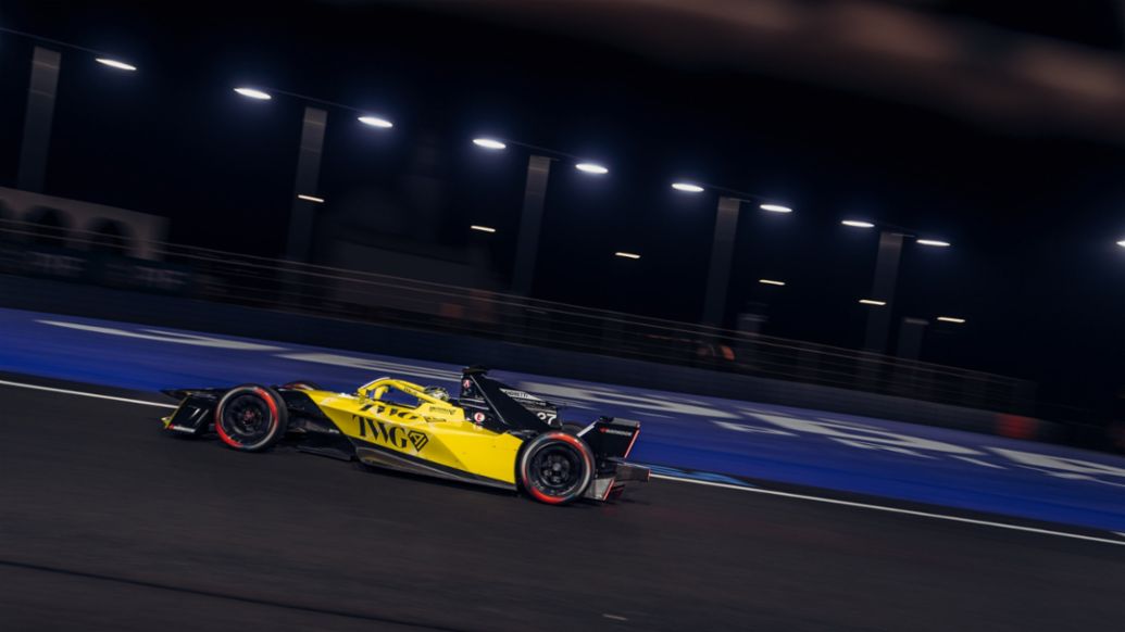 Jake Dennis, Porsche 99X Electric (n&ordm; 27), Andretti F&oacute;rmula E, 1&ordf; carrera del E-Prix de Yeda, 2026, Porsche AG