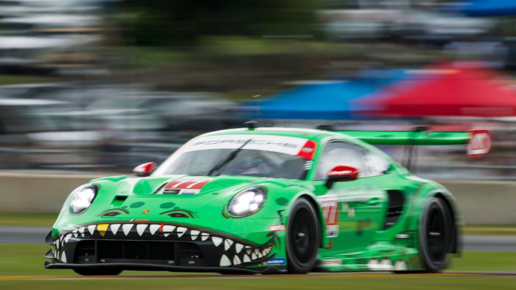 Porsche 911 GT3 R, AO Racing (n&ordm; 77), Harry King (GB), Nick Tandy (GB), Road America, campeonato IMSA, 2026, Porsche AG