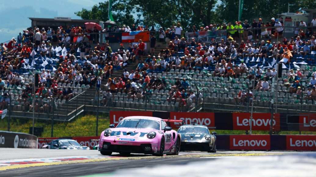 Robert de Haan (PB), BWT Lechner Racing (n&ordm; 1), Porsche 911 Cup, Porsche Mobil 1 Supercup, Spielberg, Austria, 2026, Porsche AG