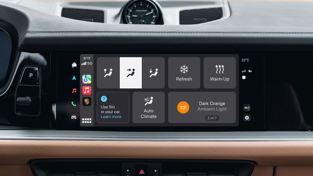My Porsche app ofrece nuevas funcionalidades en Apple CarPlay