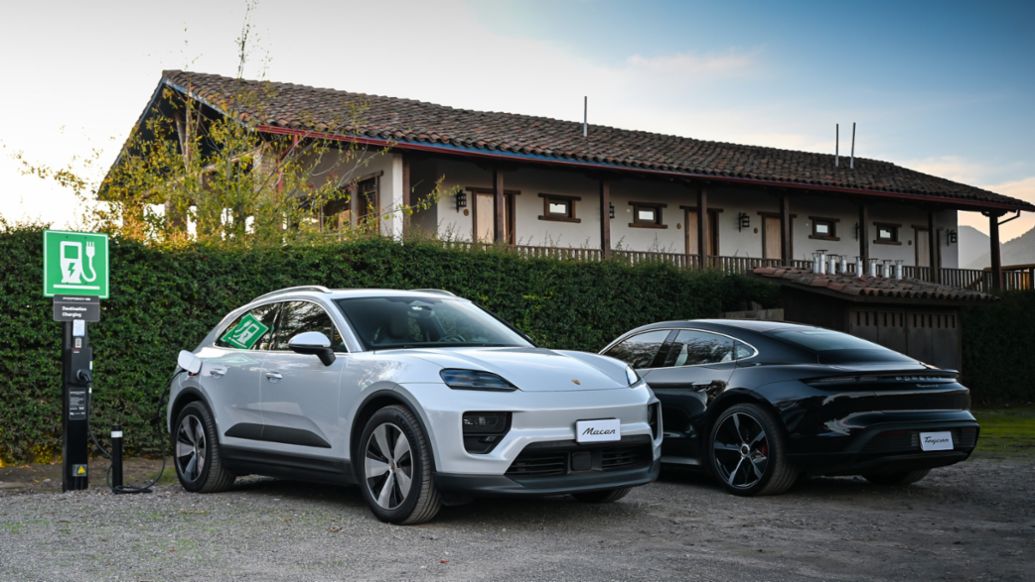 Porsche Macan, Porsche Taycan, Corredor Verde O'Higgins, Chile, 2025