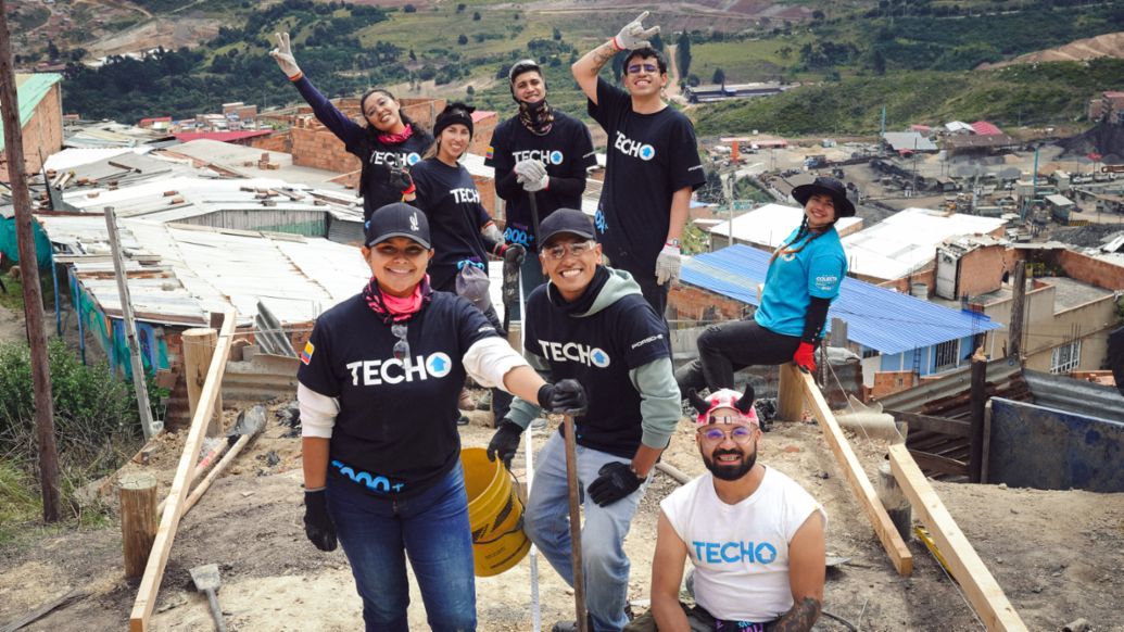 Autoelite, Porsche y TECHO se unen para apoyar comunidades del sur de Bogotá