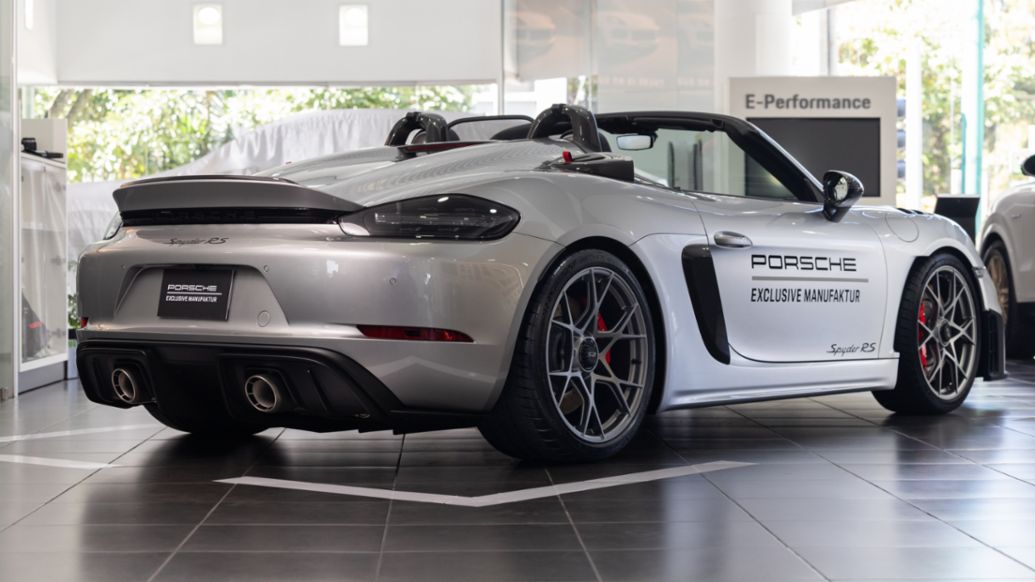 Llega a Guatemala un 718 Spyder RS con diseño único bajo el sello Porsche Exclusive Manufaktur