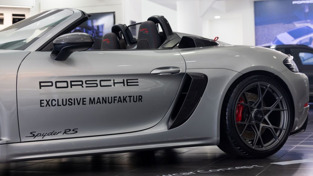 Llega a Guatemala un 718 Spyder RS con diseño único bajo el sello Porsche Exclusive Manufaktur