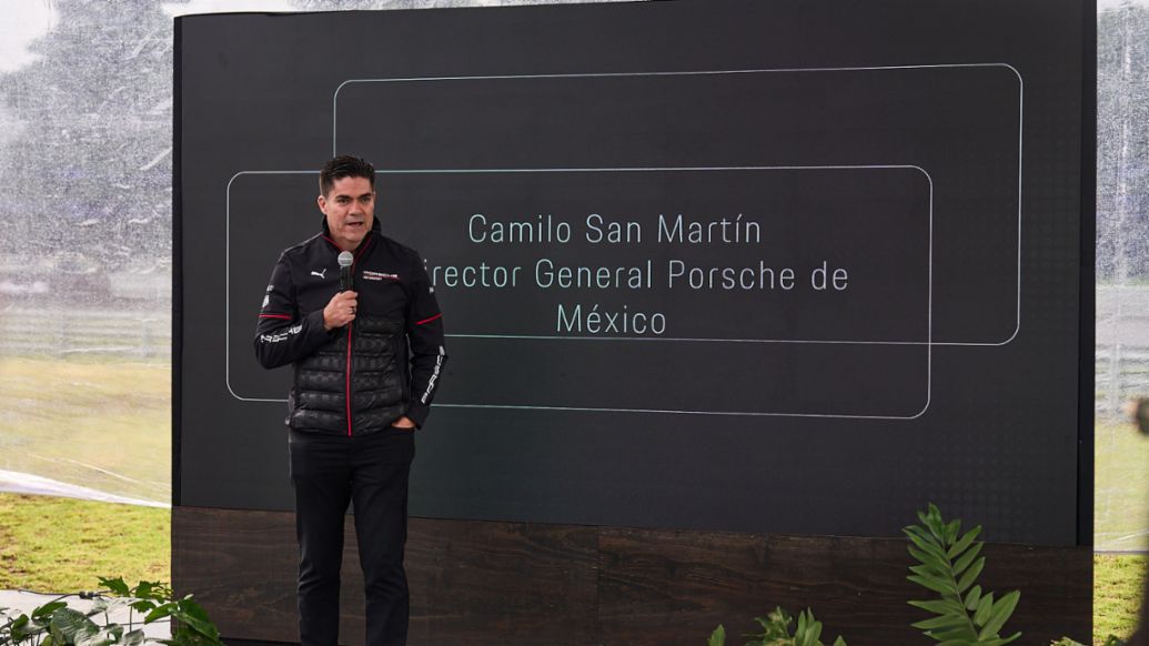 Camilo San Mart&iacute;n, Director General de Porsche de M&eacute;xico; Porsche 911 Turbo S, presentaci&oacute;n en M&eacute;xico; Porsche Driving Center M&eacute;xico, Porsche de M&eacute;xico, 2026.