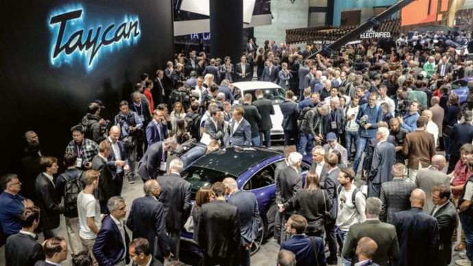 Pressepräsentation des Taycan, 2020, Porsche AG