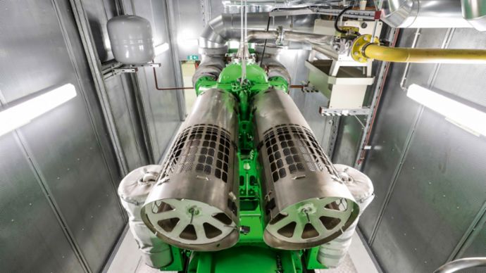 Generator im Blockheizkraftwerk, 2020, Porsche AG