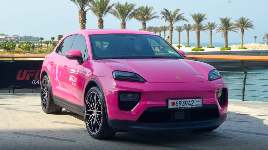 Porsche Macan, Porsche Centre Bahrain partners with UFC Gym to raise awareness for Breast Cancer, Bahrain, 2025, Porsche Middle East