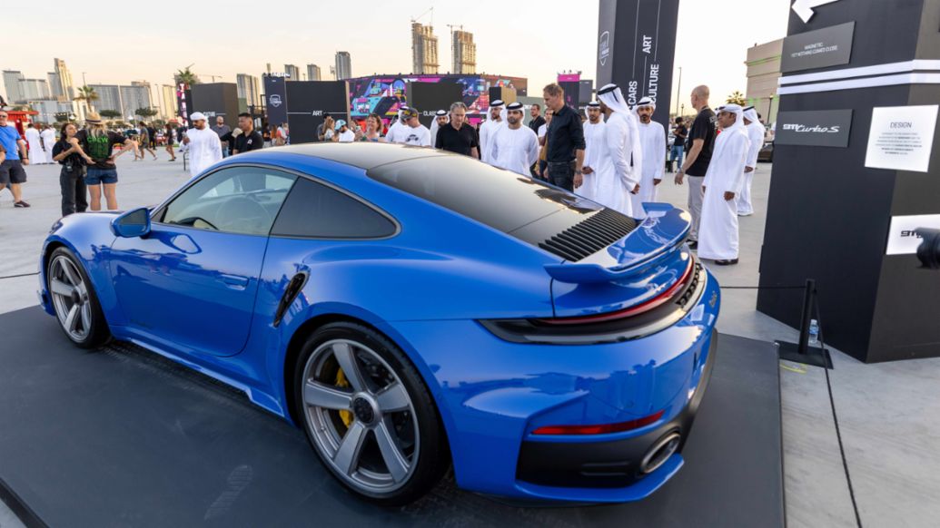 Mansoor bin Mohammed tours Icons of Porsche festival in Dubai, 2025, Porsche Middle East