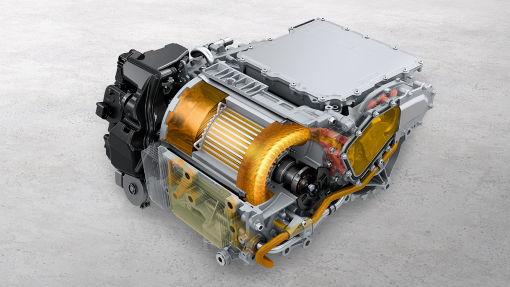 Cayenne Electric - Raffreddamento diretto ad olio del motore elettrico