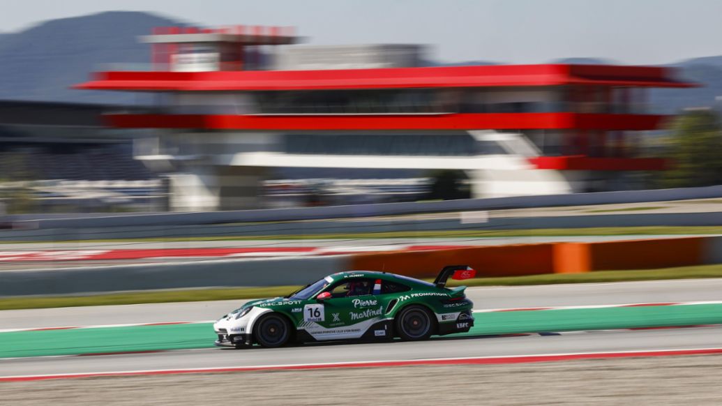 Porsche 911 GT3 Cup, Mathys Jaubert (FRA), Martinet by Almeras (#16), Pre-Season-Test Barcelona (ESP), Porsche Mobil 1 Supercup, 2025, Porsche AG